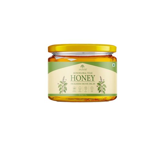 Monofloral Tulsi Honey 150g - Front