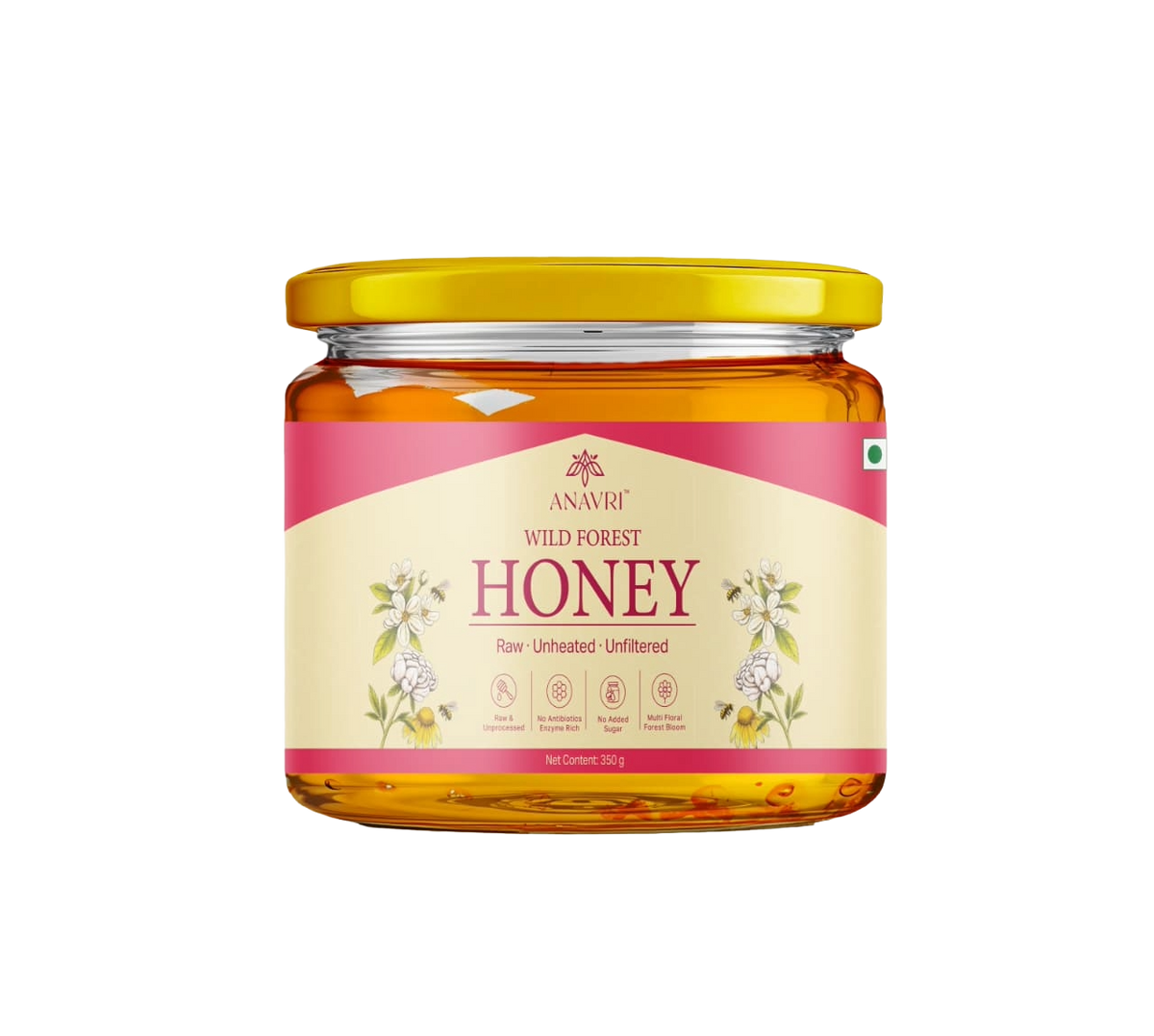 Wild Forest Honey 350g - Front